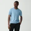 Theory Crewneck Tee In Perform Jersey In Rainstorm