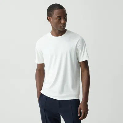 Theory Crewneck Tee In Perform Jersey In White