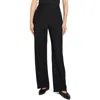Theory Crinkle Pull-on Wide Leg Pants In Black