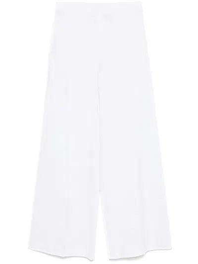 Theory Crinkled Trousers In White