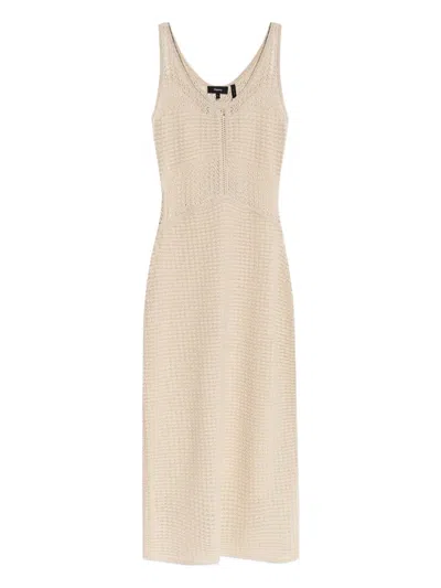 Theory Crochet-knit Midi Dress