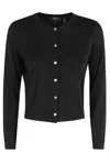 Theory Crop Cardi S Regal M In Black