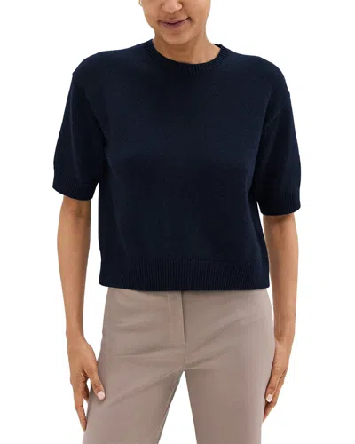 THEORY THEORY CROP CASHMERE T-SHIRT