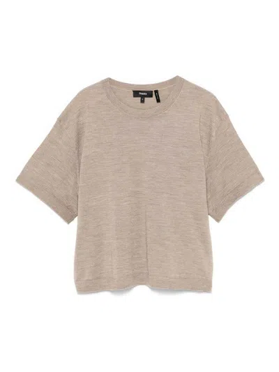 THEORY CROP SWEATER
