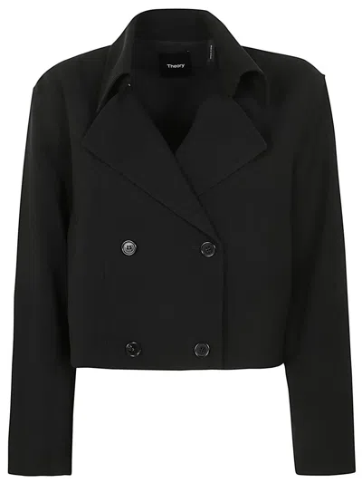 THEORY THEORY CROP TRENCH ADMIR CLOTHING