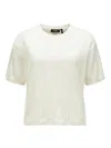 Theory Crop Wool T-shirt In White