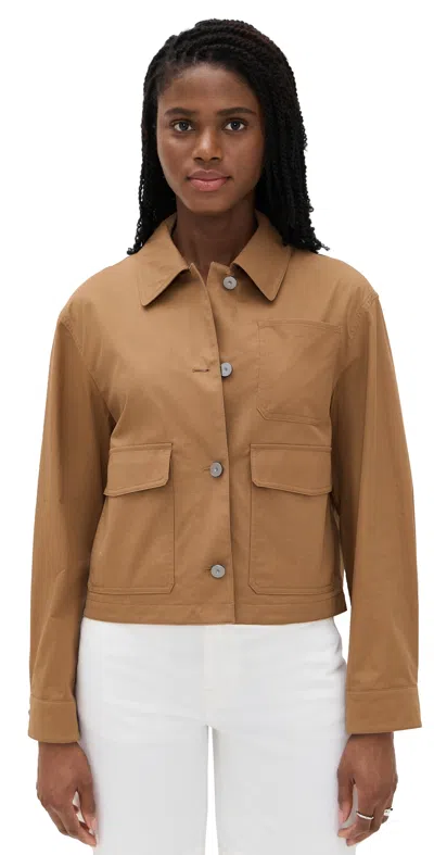 Theory Crop Work Jacket Bronze