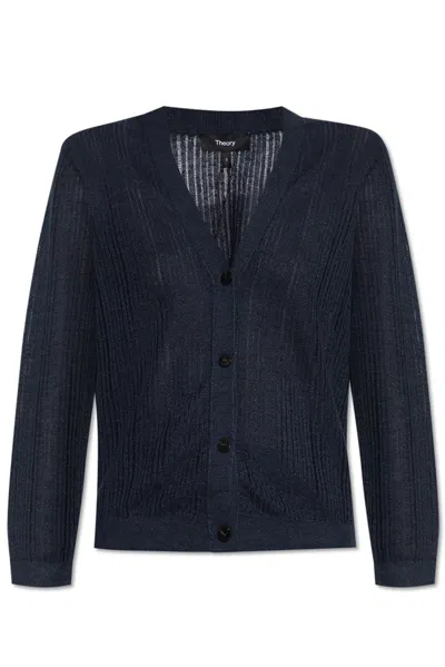Theory Navy Blue Cardigan