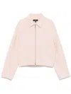 Theory Blouson Jacket In Double-face Wool-cashmere In Pink