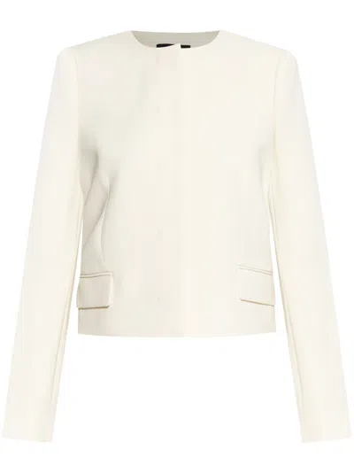 Theory Cropped Jacket In White