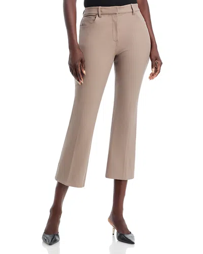 Theory Cropped Kick Flare Pants In Gray