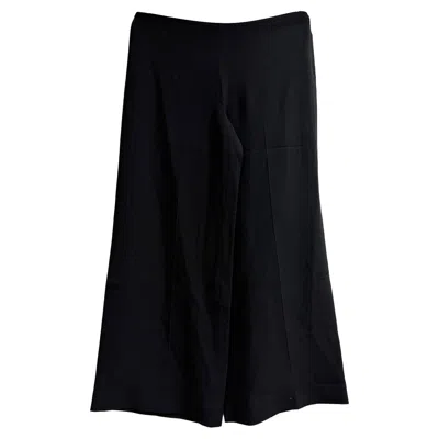 Theory Cropped Pants In Black Acetate