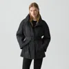 Theory Cropped Parka In Nylon In Black