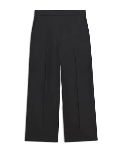 Theory Cropped Pull On Pants In Black