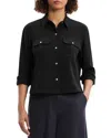 Theory Military Shirt In Black
