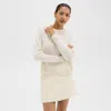 Theory Cropped Sweater In Cashmere In Ivory