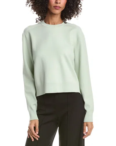 Theory Cropped Sweatshirt In Green