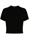 Theory Black T-shirt With U Neckline In Black