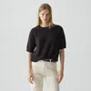 Theory Cropped Tee In Cashmere In Brown
