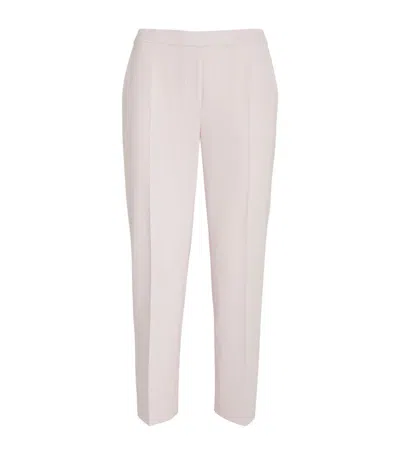 Theory Cropped Treeca Tailored Trousers In Pink