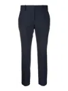 Theory Treeca Slim Cropped Trousers In Dark Blue