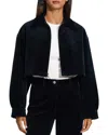 Theory A-line Jacket In Velvet In Baltic