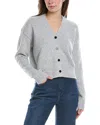 THEORY CROPPED WOOL & CASHMERE-BLEND CARDIGAN