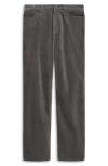 Theory Crosby Corduroy Slim Straight Leg Pants In Gray