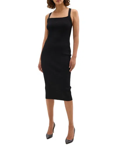 Theory Cross Back Dress In Black