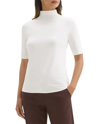 Theory Cruzio Knit Jersey T-shirt In White