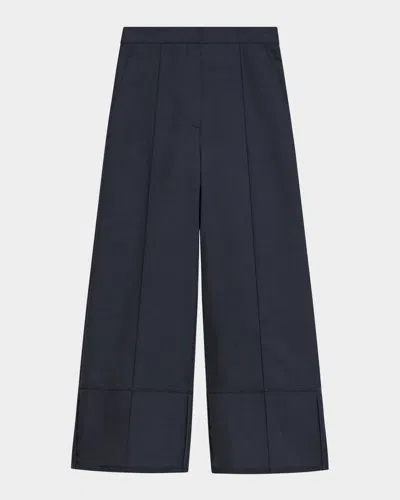 Theory Cuffed Crop Pants In Blue