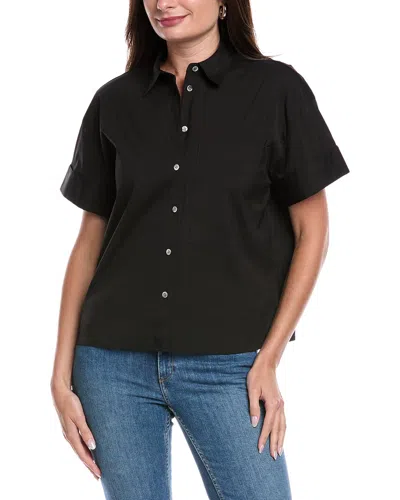 Theory Cuffed Shirt In Black