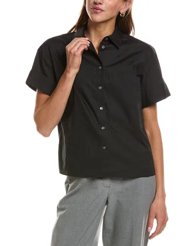 Theory Cuffed Shirt In Black