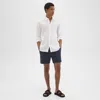 Theory Curtis 7" Drawstring Short In Good Linen In Space