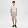 Theory Curtis 9” Drawstring Short In Precision Ponte In Putty