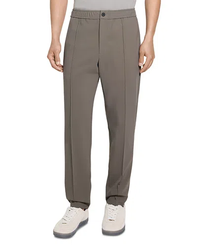 Theory Curtis Draw Pant In Precision Ponte In Brown