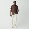 Theory Curtis Drawstring Pant In Good Linen In Eggshell