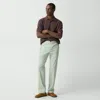 Theory Curtis Drawstring Pant In Good Linen In Light Greenstone