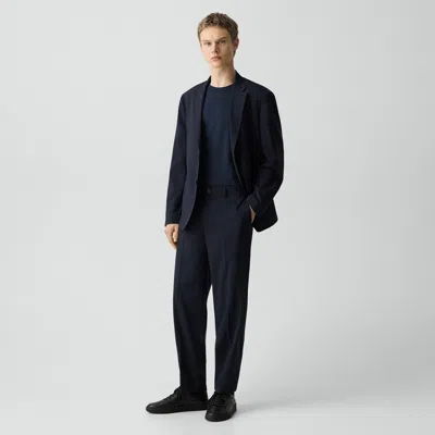 Theory Curtis Drawstring Pant In Motion Wool In Blue