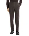 Theory Curtis Drawstring Pant In Motion Wool In Brown