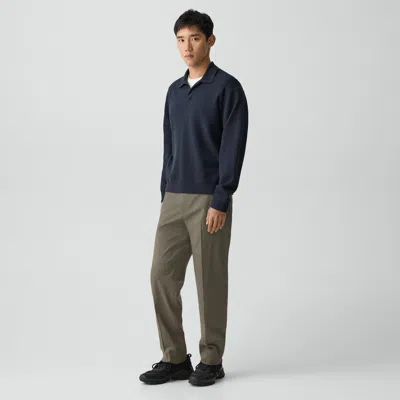 Theory Curtis Drawstring Pant In Motion Wool In Blue