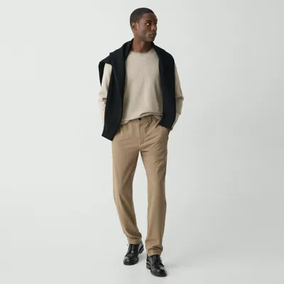 Theory Curtis Drawstring Pant In Precision Ponte In Walnut