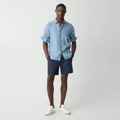 THEORY CURTIS DRAWSTRING SHORT IN GOOD LINEN