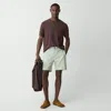 Theory Curtis Drawstring Short In Good Linen In Light Greenstone