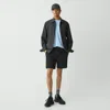 Theory Curtis Drawstring Short In Precision Ponte In Black