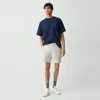 Theory Curtis Drawstring Short In Precision Ponte In Fog