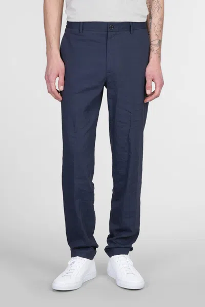 Theory Pants In Blue Linen