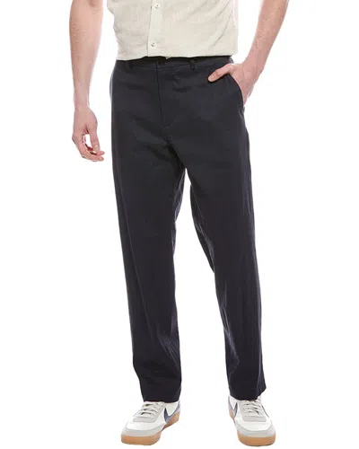 Theory Curtis Linen-blend Pant In Black