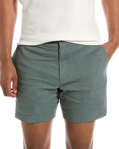 Theory Curtis Linen-blend Short In Nocolor