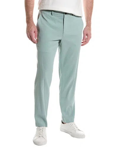 Theory Curtis Linen-blend Pant In Green